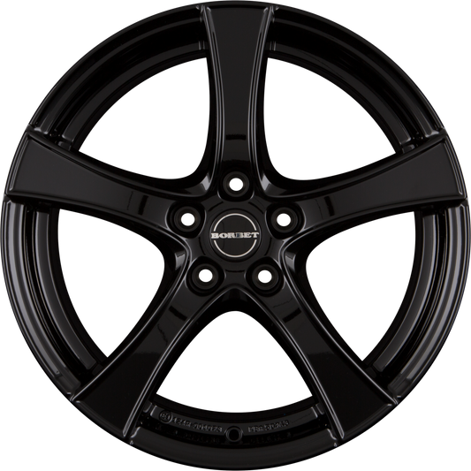 Borbet F2 Black Glossy Alufelge 6x16 Zoll ET45 LK 5x100 ML57.1