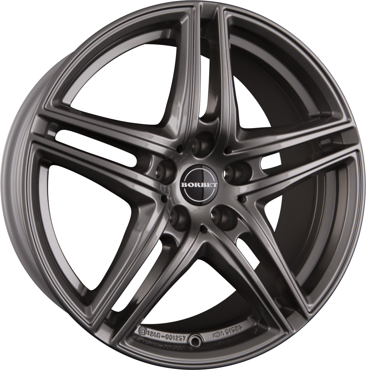 Borbet XR Metal Grey Alufelge 8x18 Zoll ET30 LK 5x112 ML66.6 – Bild 2