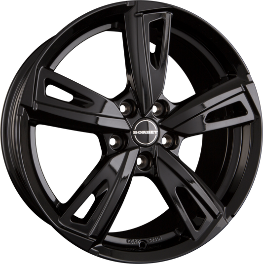 Borbet BU1 Black Glossy Alufelge 6.5x16 Zoll ET44 LK 5x112 ML66.5 – Bild 2
