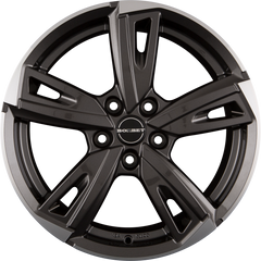 Borbet BU1 Mistral Anthracite Glossy Polished Alufelge 7.5x17 Zoll ET40 LK 5x114.3 ML72.5