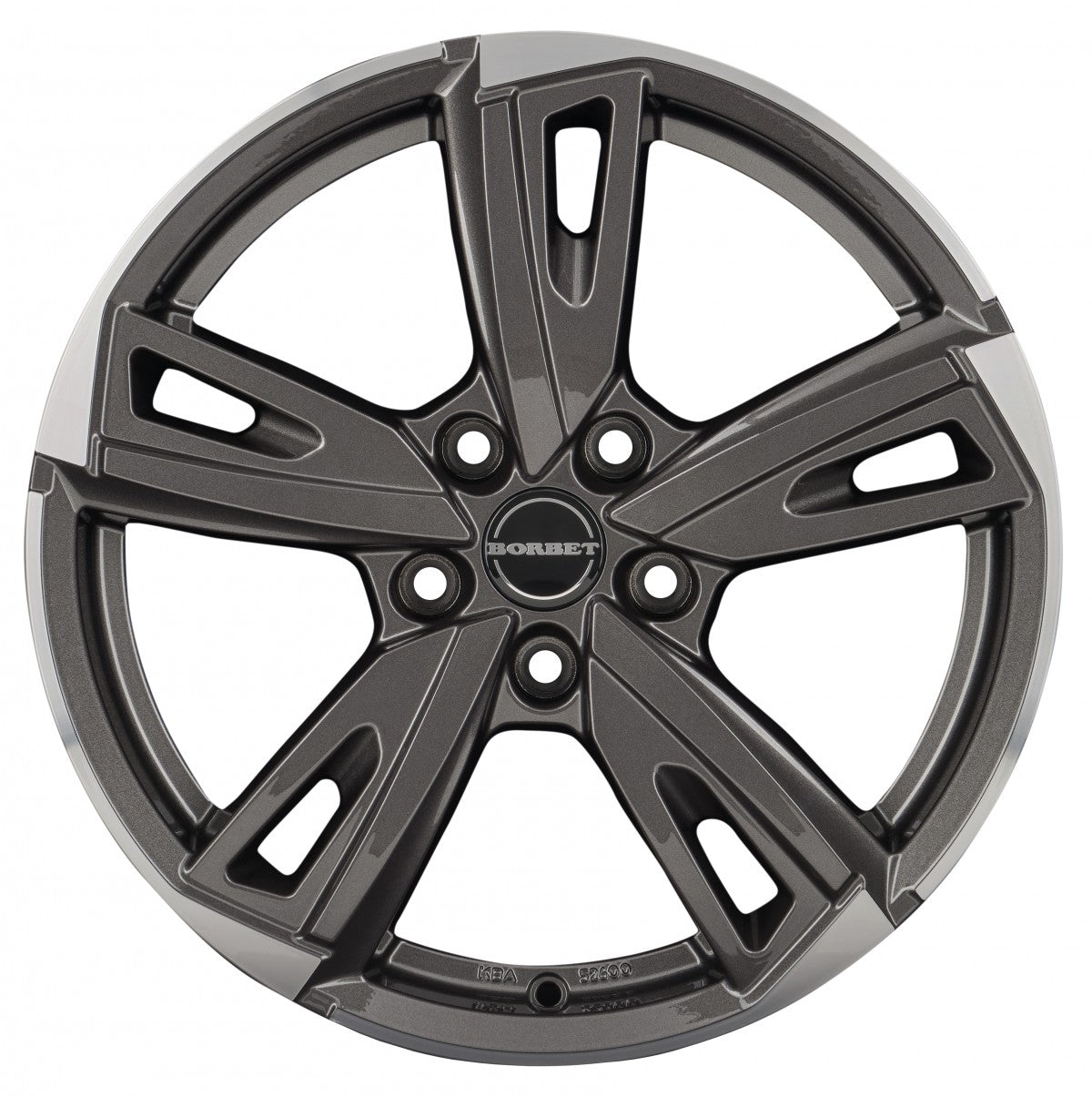 Borbet BU1 mistral anthracite glossy polished Alufelge – Bild 2