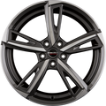 Borbet BU1 Mistral Anthracite Glossy Polished Alufelge 8x19 Zoll ET40 LK 5x112 ML72.5