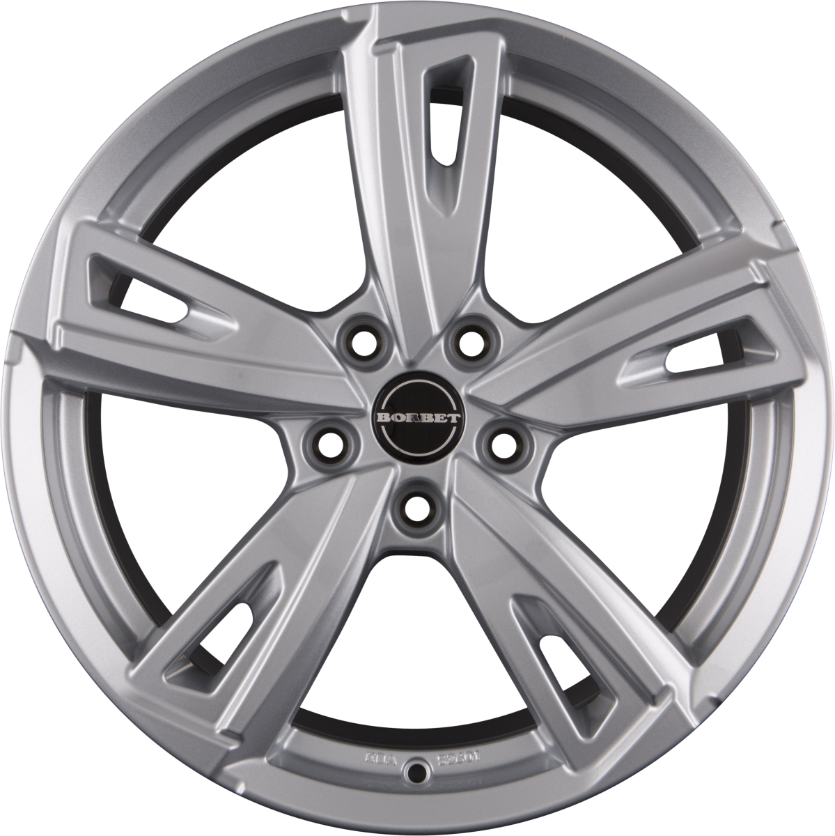 Borbet BU1 Silver Alufelge 8x19 Zoll ET50 LK 5x114.3 ML72.5