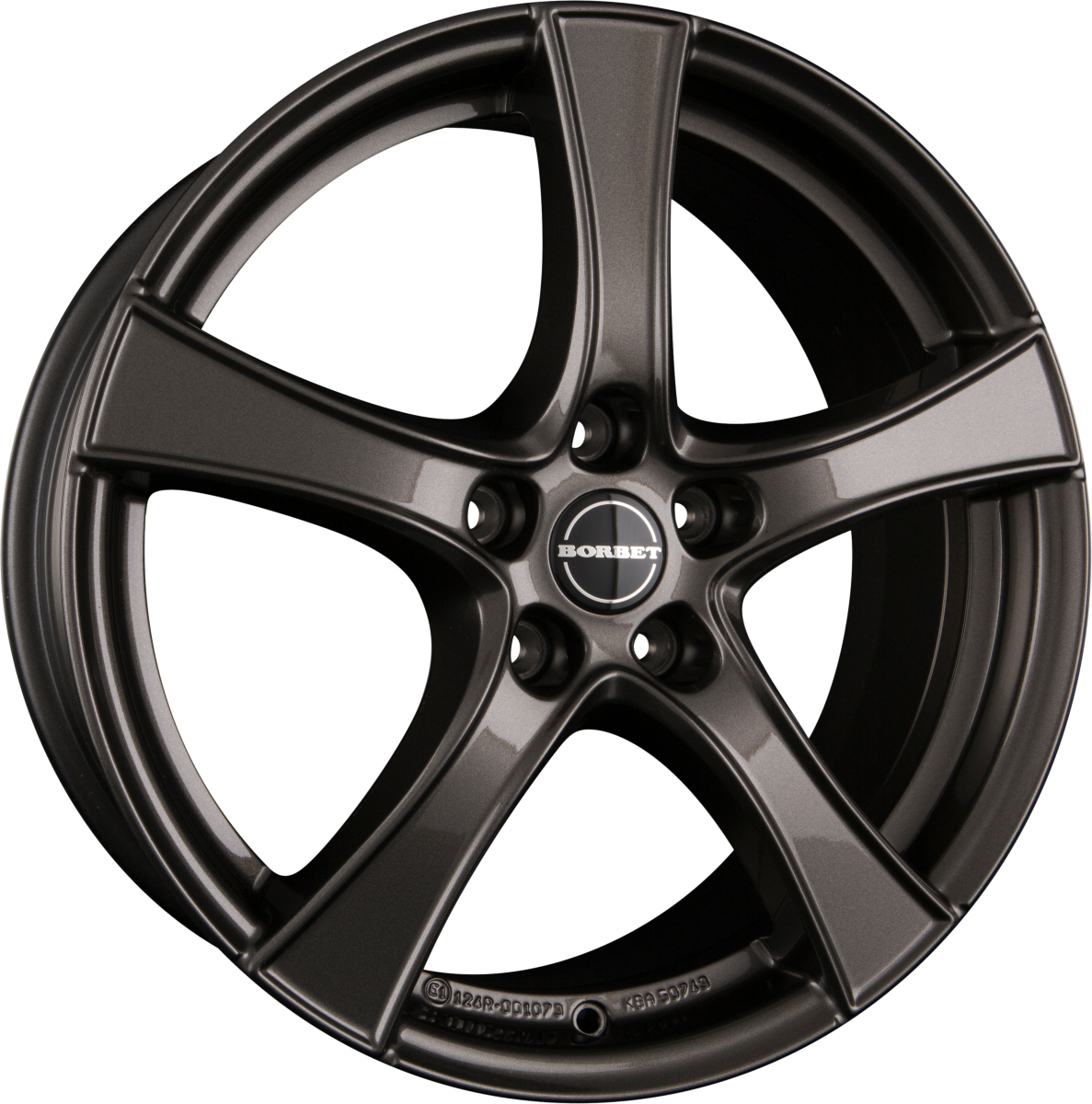 Borbet F2 Mistral Anthracite Glossy Alufelge 6x16 Zoll ET48 LK 5x112 ML57.1 – Bild 2