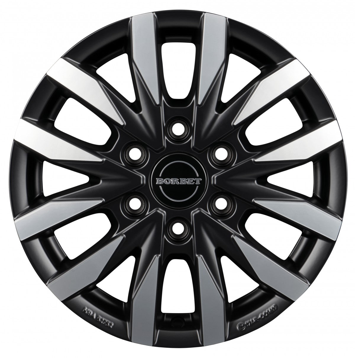 Borbet CW6 black polished matt 7.5x18 ET40 - LK6/114.3 ML66.1