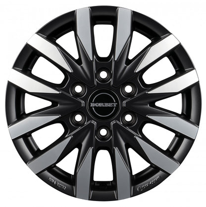Borbet CW6 black polished matt 7.5x18 ET40 - LK6/114.3 ML66.1