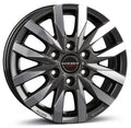 Borbet CW6 mistral anthracite glossy polished Alufelge