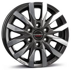 Borbet CW6 mistral anthracite glossy polished Alufelge 7.5x18 Zoll ET47 LK 6x130 ML84.1