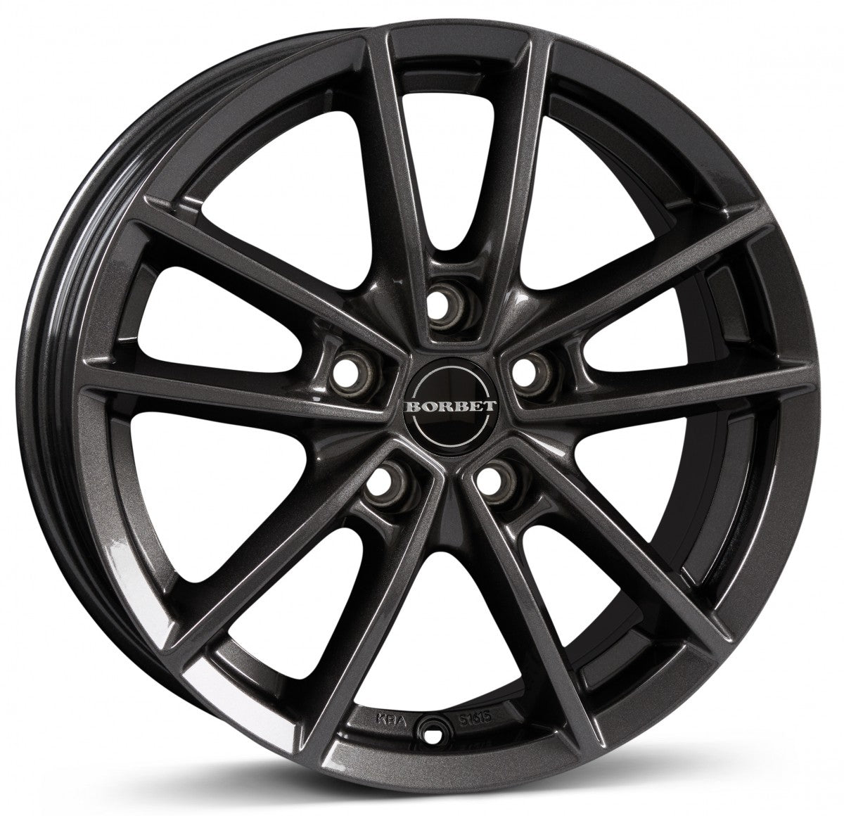 Borbet W mistral anthracite glossy 6.5x16 ET48 - LK5/112 ML57.1