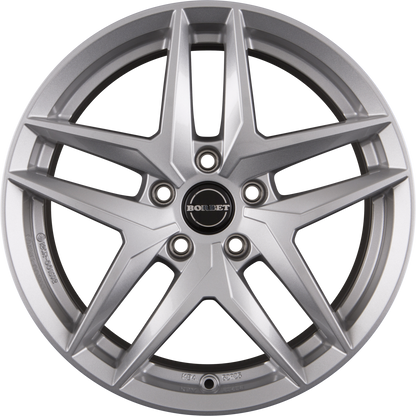 Borbet Z Crystal Silver Alufelge 7.5x17 Zoll ET36 LK 5x112 ML66.6