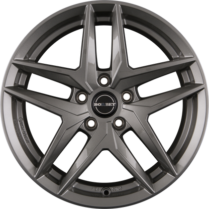 Borbet Z Metal Grey Glossy Alufelge 7.5x17 Zoll ET38 LK 5x112 ML66.6