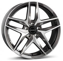 Borbet Z mistral anthracite glossy polished Alufelge 8x18 Zoll ET38 LK 5x112 ML66.5