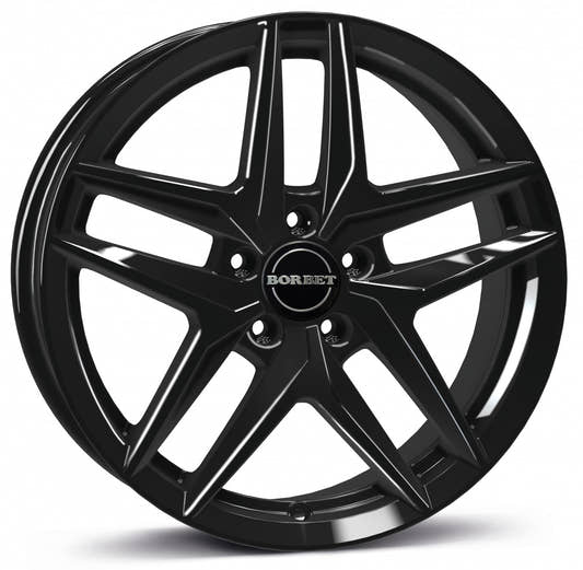 Borbet Z black glossy 8x19 ET43 - LK5/112 ML66.5