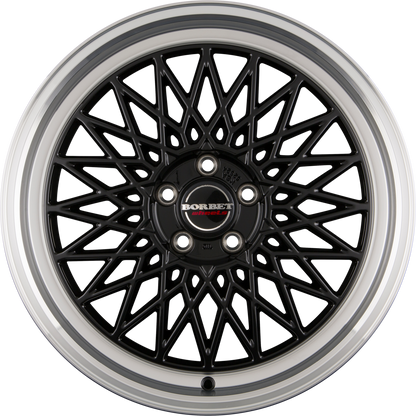 Borbet B Black Rim Polished Alufelge 8x17 Zoll ET30 LK 5x112 ML66.6