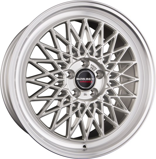 Borbet B Silver Rim Polished Alufelge 8x17 Zoll ET35 LK 5x120 ML72.6 – Bild 2