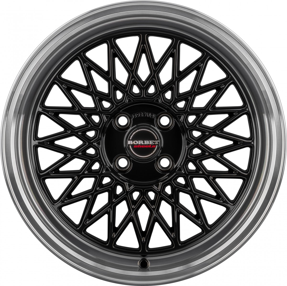 Borbet B black rim polished 8.5x19 ET30 - LK5/112 ML66.5