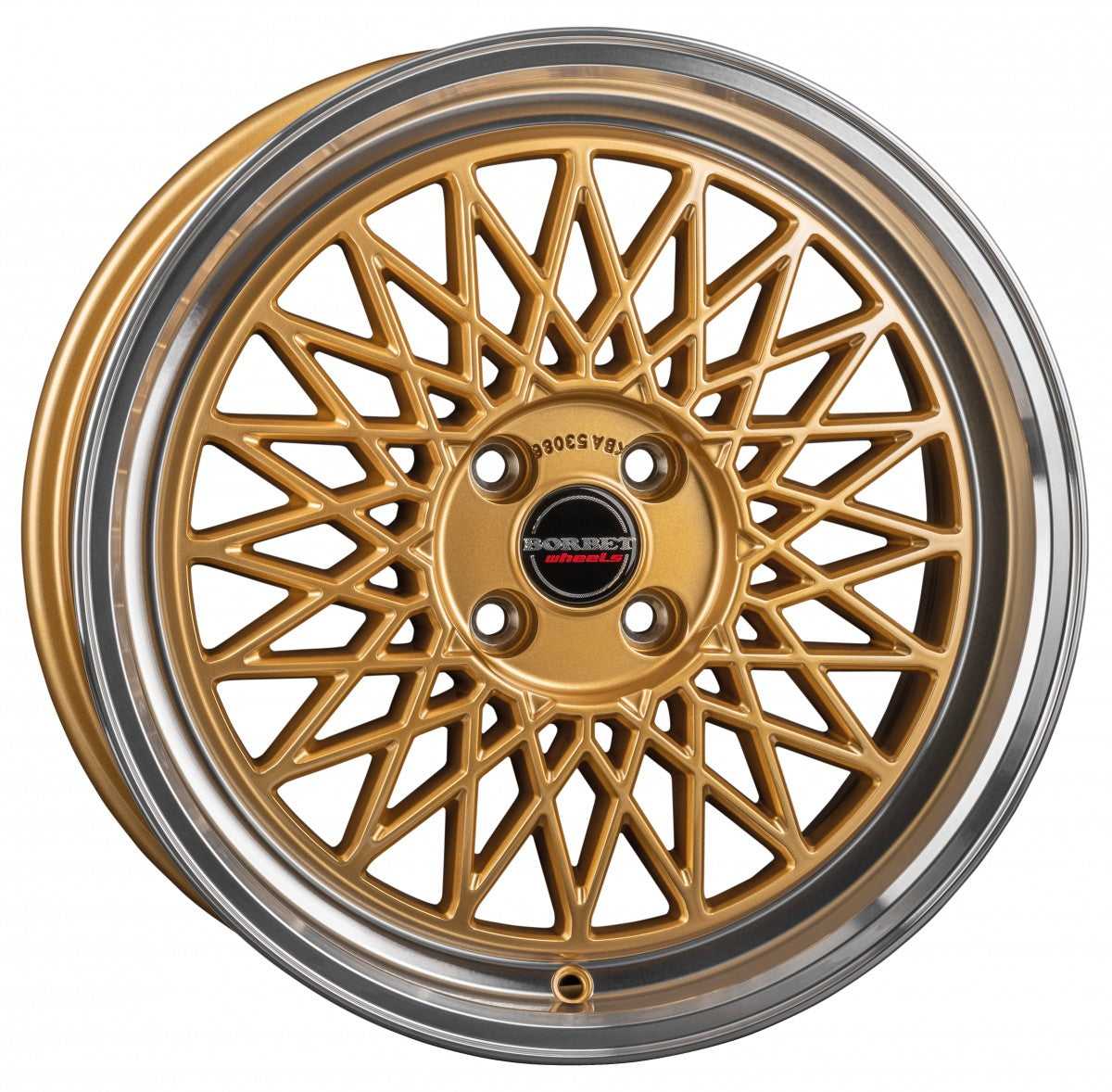 Borbet B gold rim polished 8.5x19 ET45 - LK5/112 ML66.5