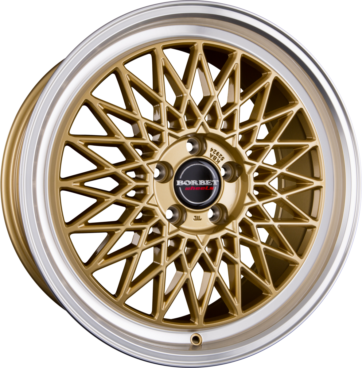 Borbet B Gold Rim Polished Alufelge 8.5x20 Zoll ET45 LK 5x112 ML66.6 – Bild 2
