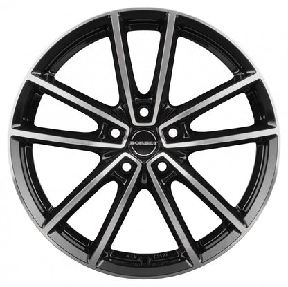 Borbet W black polished glossy 8x18 ET40 - LK5/112 ML66.5