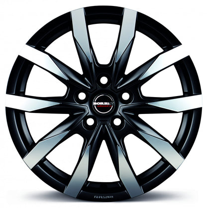 Borbet CW5 black polished matt 7.5x18 ET45 - LK5/108 ML72.5