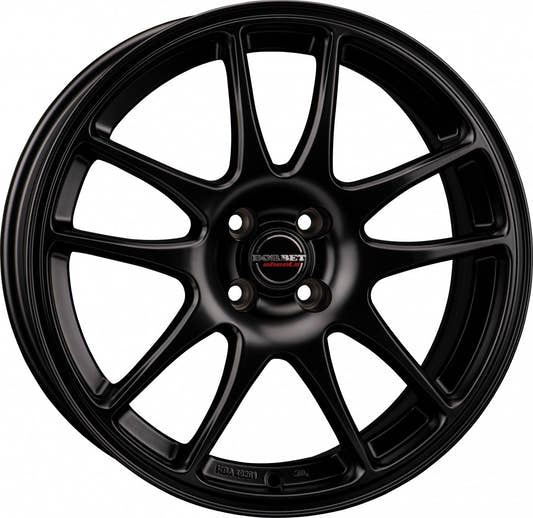 Borbet RS black matt 7x17 ET35 - LK4/100 ML64