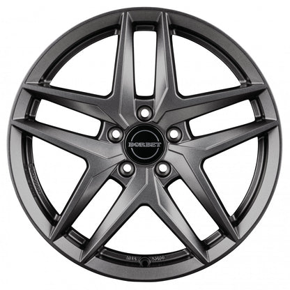 Borbet Z dark grey matt 7.5x17 ET30 - LK5/112 ML66.6