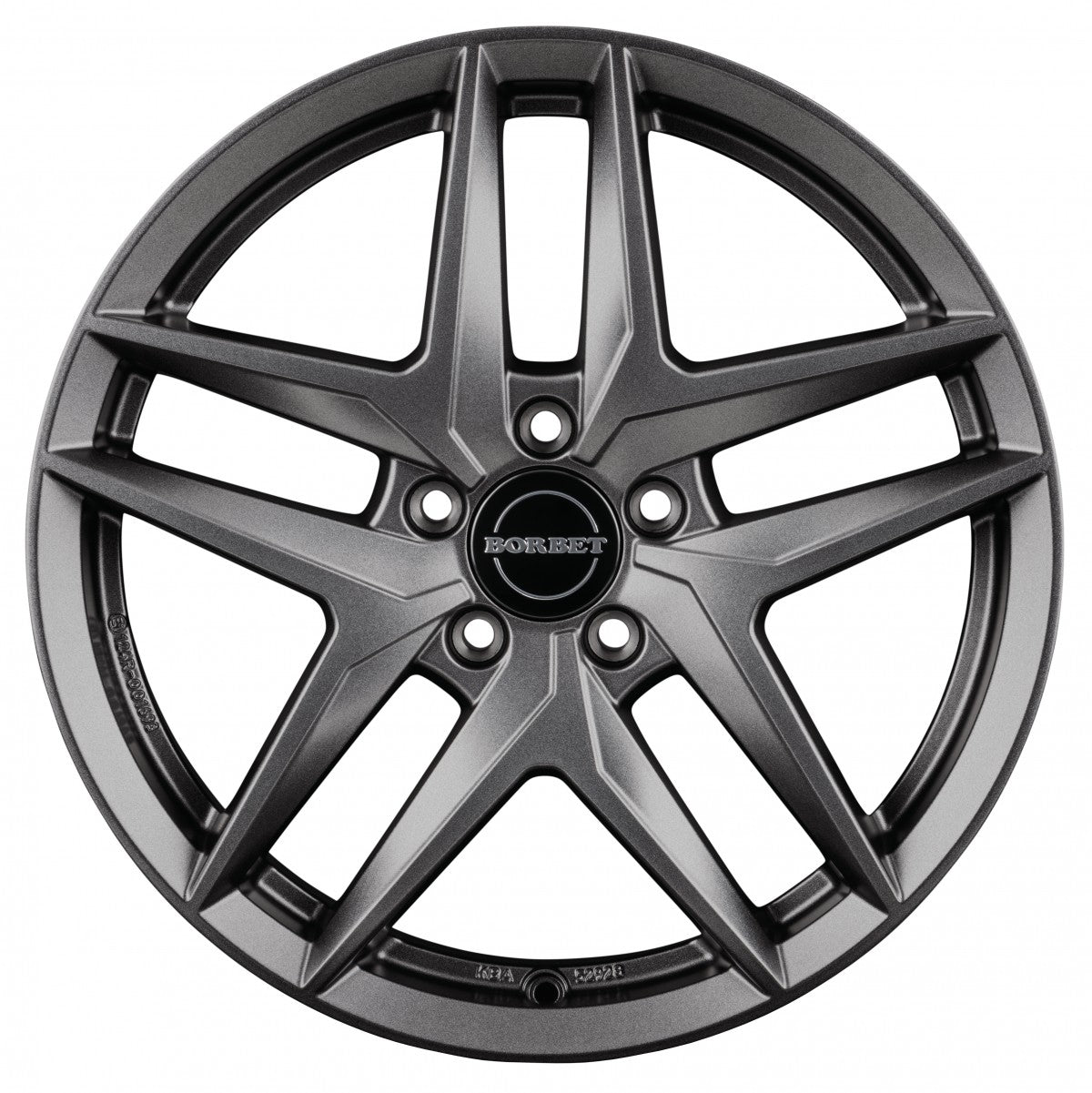 Borbet Z dark grey matt 7.5x17 ET40 - LK5/112 ML66.5