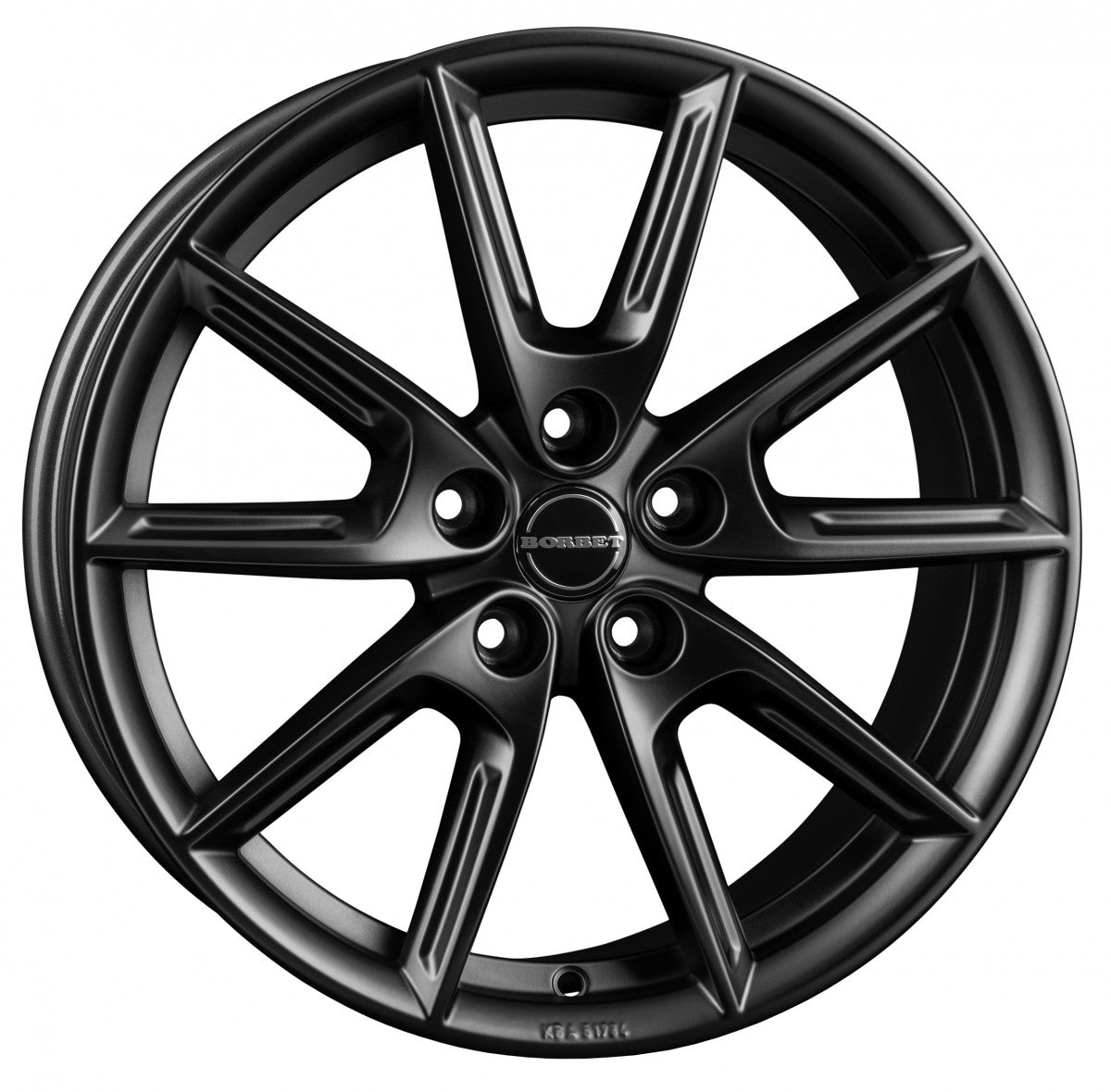 Borbet LX18 black matt 8x18 ET40 - LK5/114.3 ML72.5