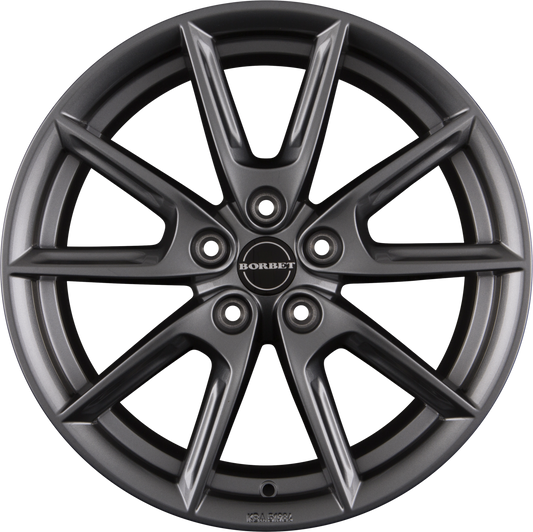 Borbet LX Grey Glossy Alufelge 8x18 Zoll ET40 LK 5x112 ML66.6