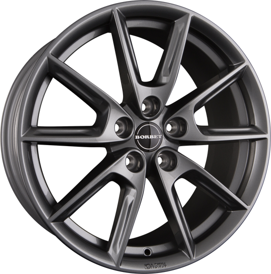 Borbet LX Grey Glossy Alufelge 8x18 Zoll ET40 LK 5x112 ML66.6 – Bild 2