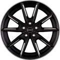Borbet LX18 black matt silver spoke rim Alufelge 8x18 Zoll ET40 LK 5x112 ML66.6