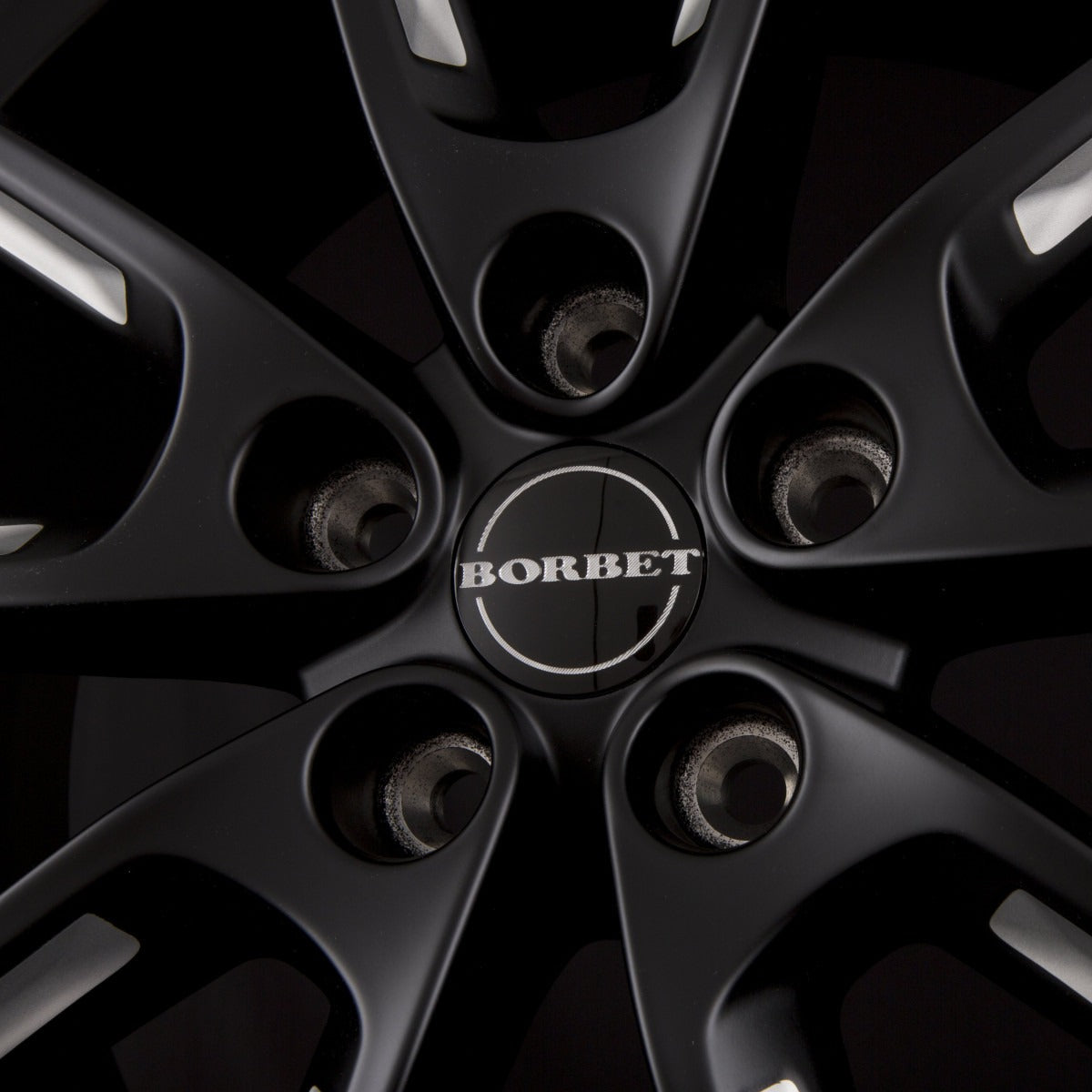 Borbet LX18 black matt silver spoke rim Alufelge 8x18 Zoll ET40 LK 5x112 ML66.6 – Bild 4