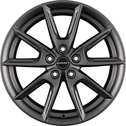 Borbet LX Grey Glossy Alufelge 8x18 Zoll ET45 LK 5x108 ML72.5