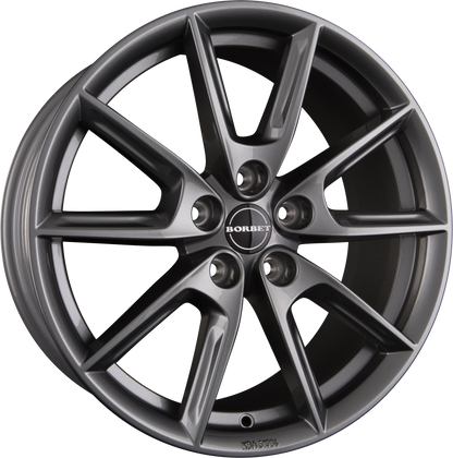 Borbet LX Grey Glossy Alufelge 8x18 Zoll ET45 LK 5x108 ML72.5 – Bild 2