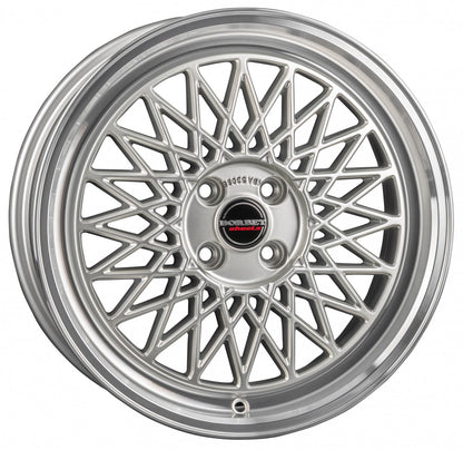 Borbet B silver rim polished 8x18 ET35 - LK5/112 ML66.5