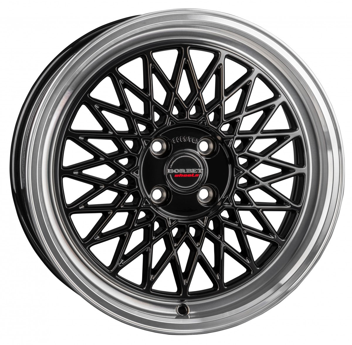 Borbet B black rim polished 8x18 ET40 - LK5/114.3 ML72.5