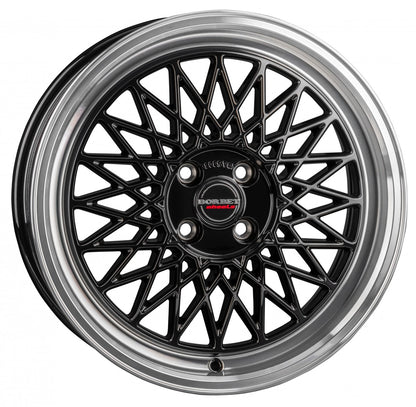 Borbet B black rim polished 8x18 ET40 - LK5/114.3 ML72.5