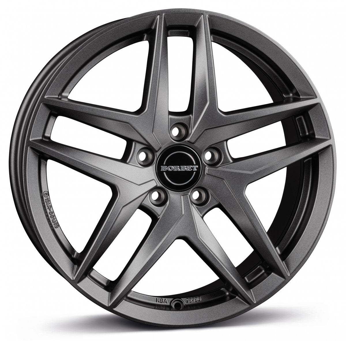 Borbet Z dark grey matt 8x19 ET44 - LK5/112 ML57.1
