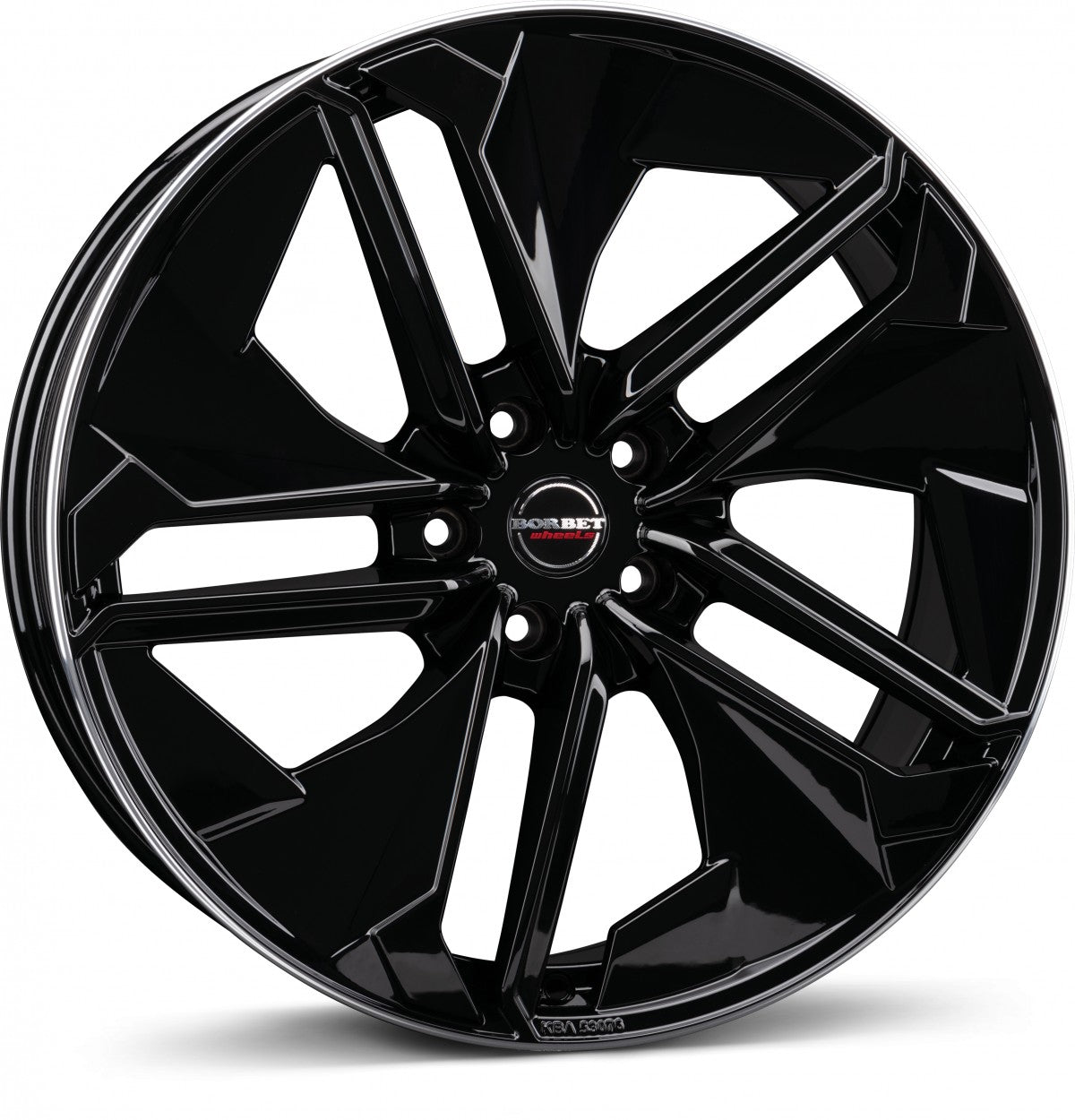 Borbet TX black rim polished glossy 9x21 ET45 - LK5/120 ML72.5