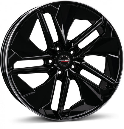 Borbet TX black rim polished glossy 9x21 ET45 - LK5/120 ML72.5