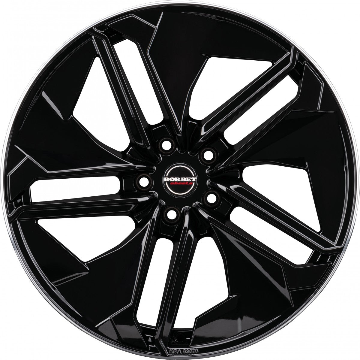 Borbet TX black rim polished glossy 9x21 ET45 - LK5/120 ML72.5