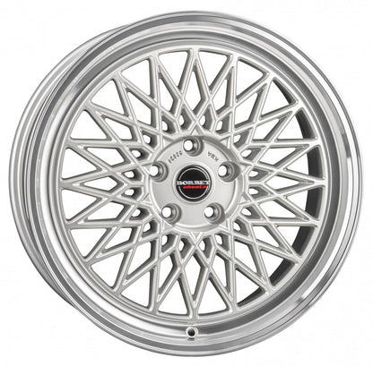 Borbet B silver rim polished 8.5x19 ET40 - LK5/114.3 ML72.5