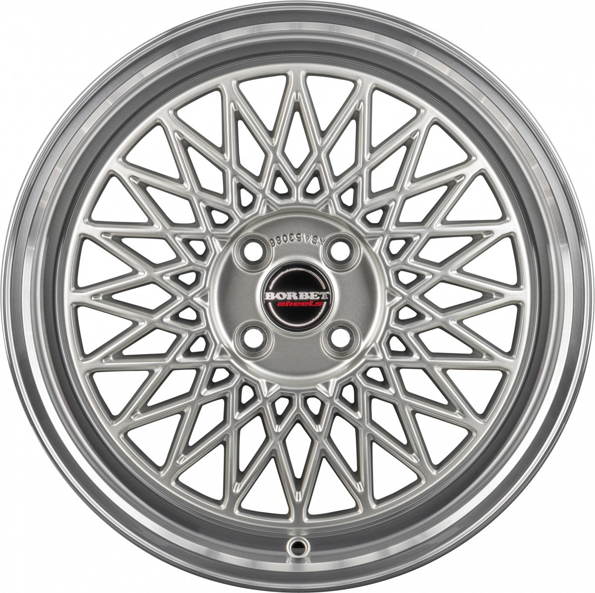 Borbet B silver rim polished 8.5x19 ET40 - LK5/114.3 ML72.5