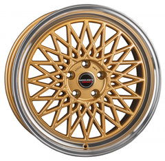 Borbet B gold rim polished Alufelge 7x17 Zoll ET30 LK 4x100 ML64