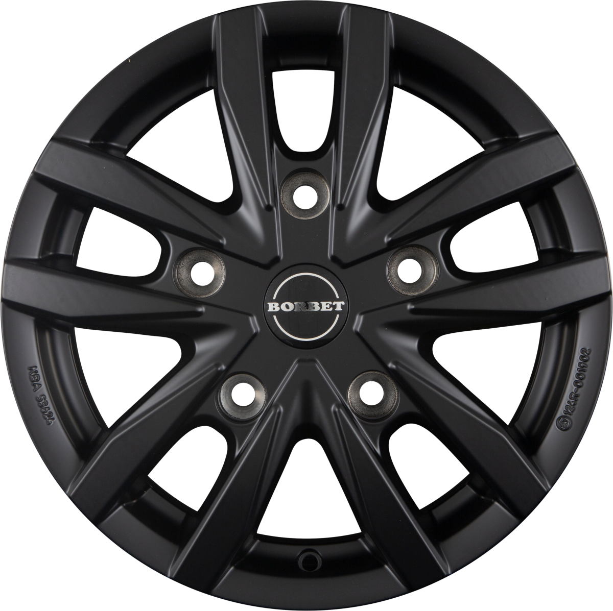 Borbet CW5 Black Matt Alufelge 7.5x18 Zoll ET53 LK 5x130 ML78.1