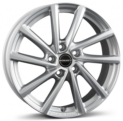 Borbet V crystal silver 7x19 ET43 - LK5/112 ML57.06