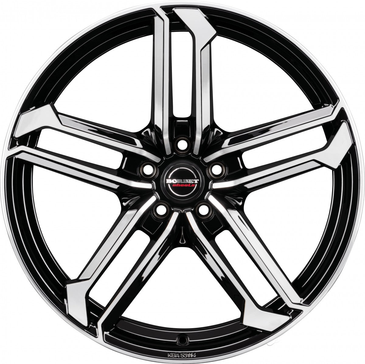 Borbet ATX black polished glossy 8x19 ET44 - LK5/112 ML57.1