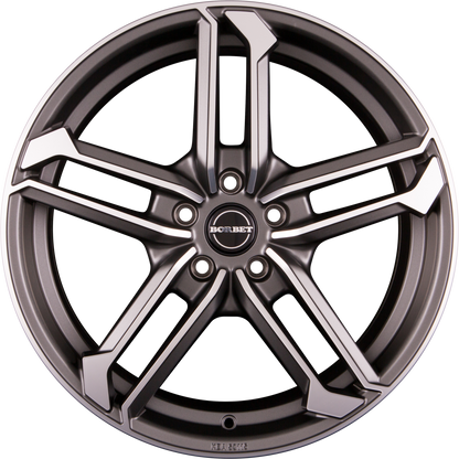 Borbet Atx Graphite Polished Matt Alufelge 8x19 Zoll ET44 LK 5x112 ML57.1