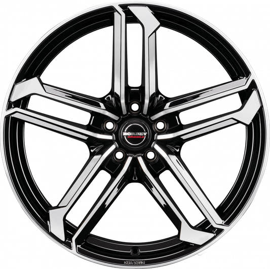 Borbet ATX black polished glossy 8x19 ET50 - LK5/112 ML57.1