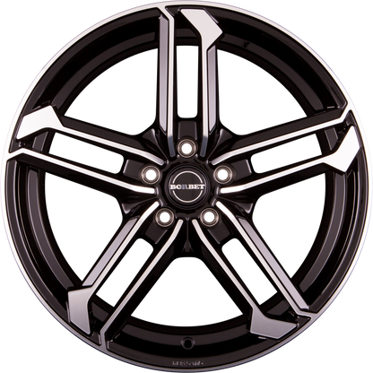 Borbet Atx Black Polished Glossy Alufelge 8.5x20 Zoll ET35 LK 5x112 ML66.6